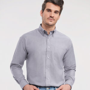 932M Russell Collection Long Sleeve Easy Care Oxford Shirt