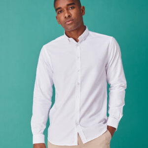 H512R Henbury Modern Long Sleeve Regular Fit Oxford Shirt