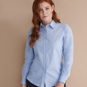H511 Henbury Ladies Long Sleeve Classic Oxford Shirt