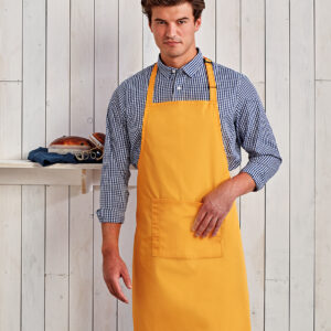PR154 Premier 'Colours' Bib Apron with Pocket