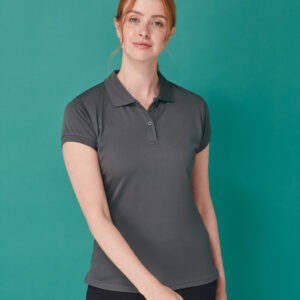 H476 Henbury Ladies Coolplus® Wicking Piqué Polo Shirt
